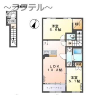 入間市狭山台 アパートＡ棟新築工事の間取り