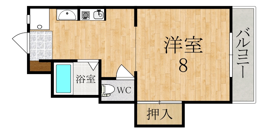 シャンポール豊井の間取り