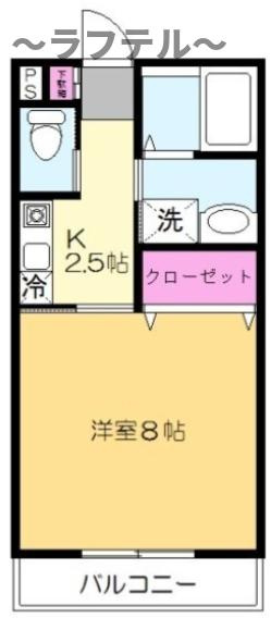 所沢市大字山口のアパートの間取り