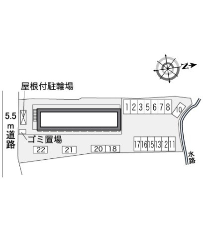 レオパレススナッグ　ビラの区画図