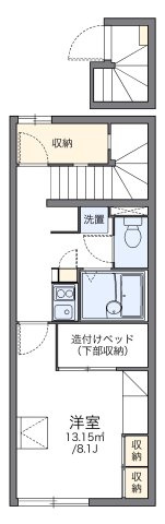 レオパレスナップ　シャンブルの間取り