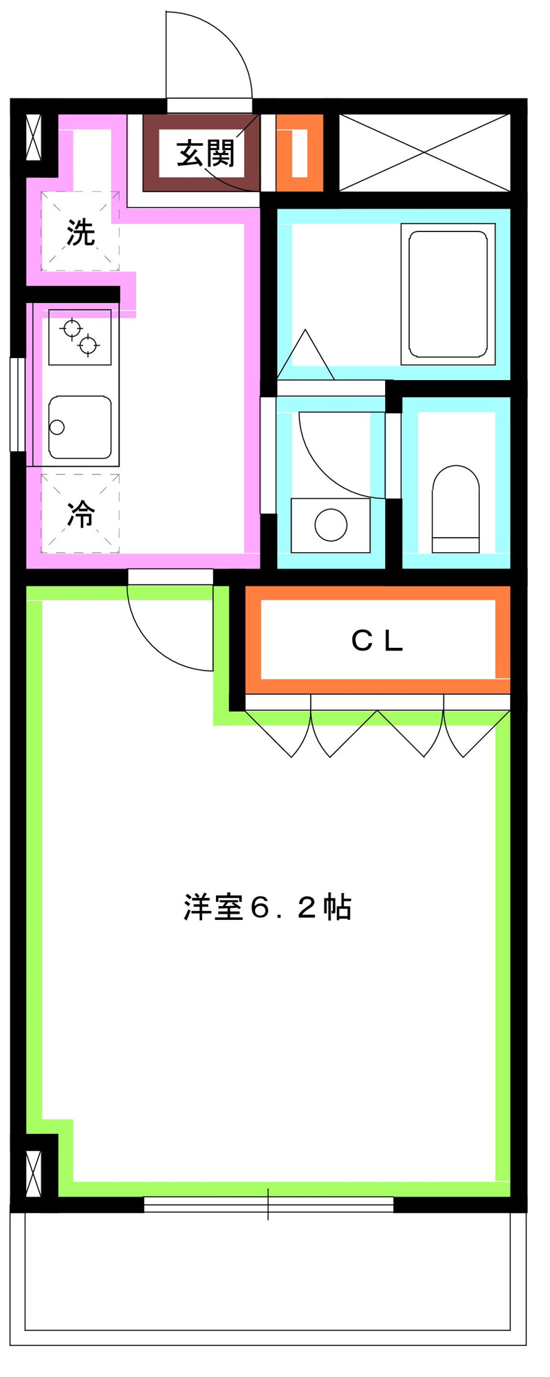 杉並区善福寺３丁目の賃貸マンションの間取り