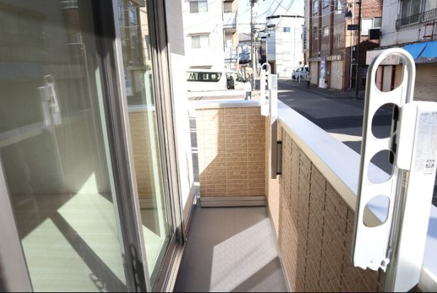ディール川口のバルコニー