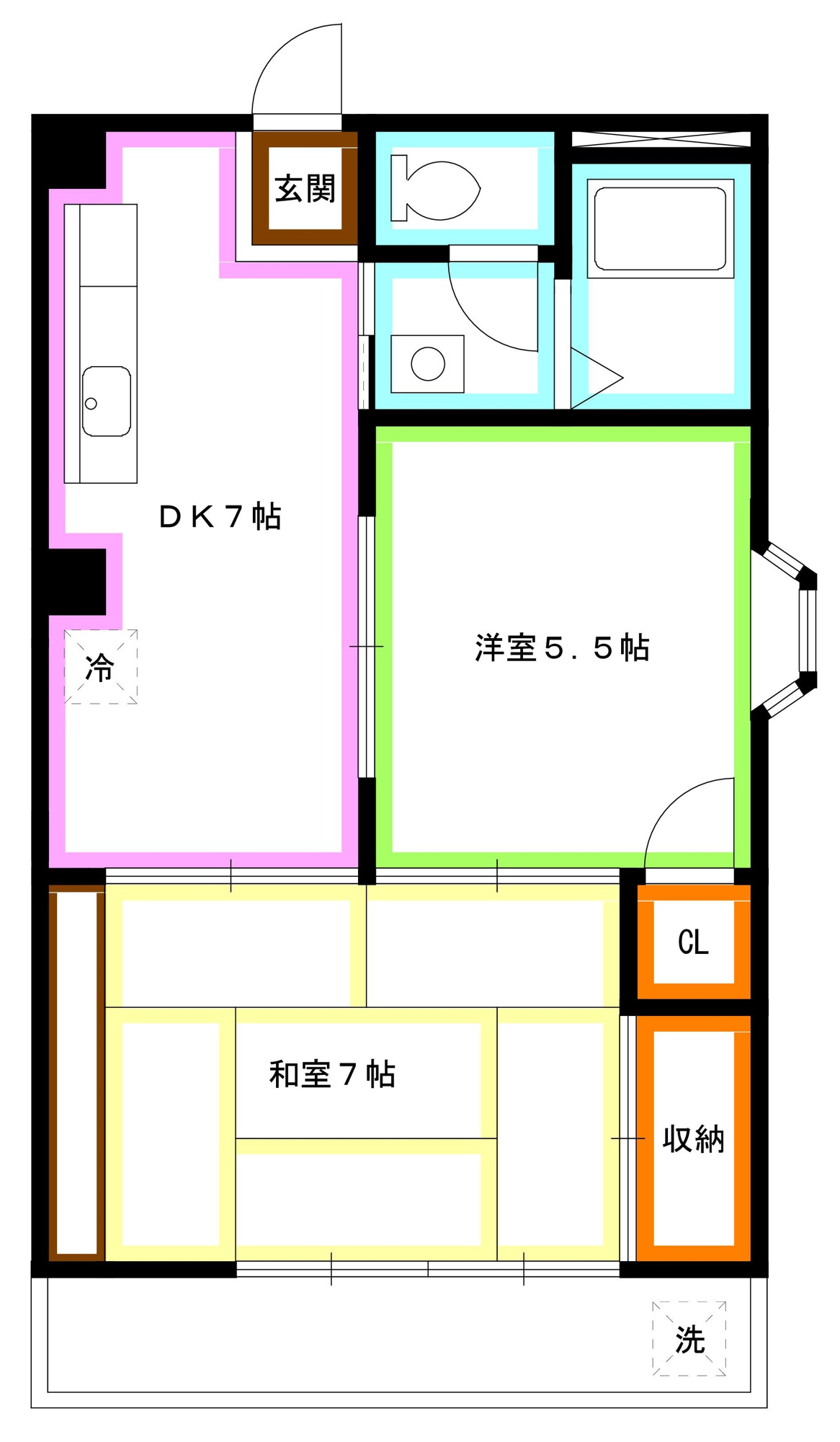 杉並区西荻北３丁目の賃貸マンションの間取り