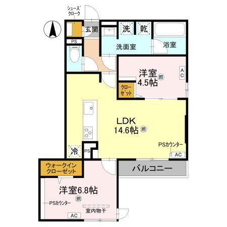 トリシア今川の間取り