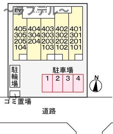 ジュピタームサシノの区画図