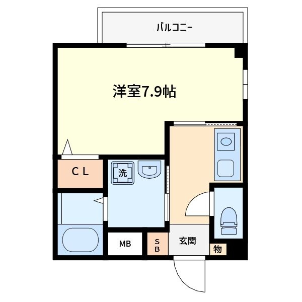 ラシーヌ天王寺の間取り