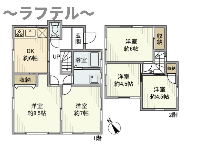 北入曽戸建の間取り