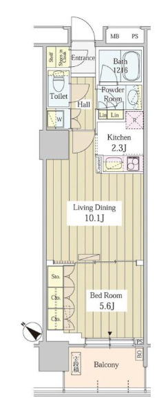 ユニゾンタワーの間取り
