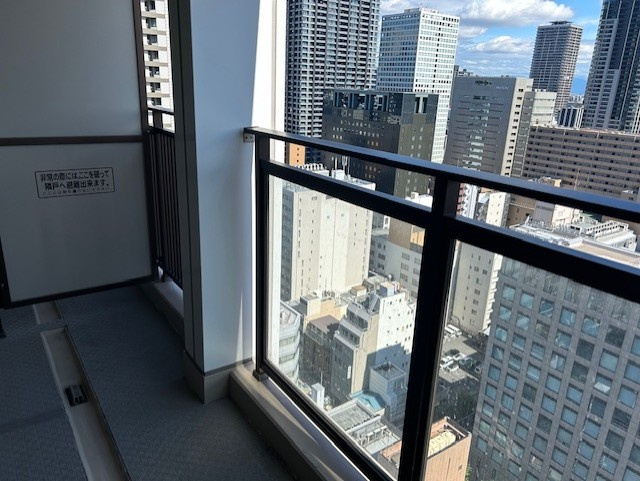 クラッシィタワー淀屋橋のバルコニー