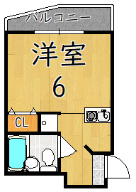 五位堂片岡マンションの間取り