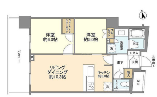 ブランズタワー大船の間取り