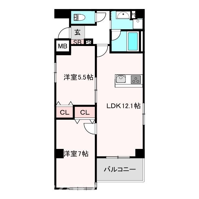 レジデンスJUKOの間取り