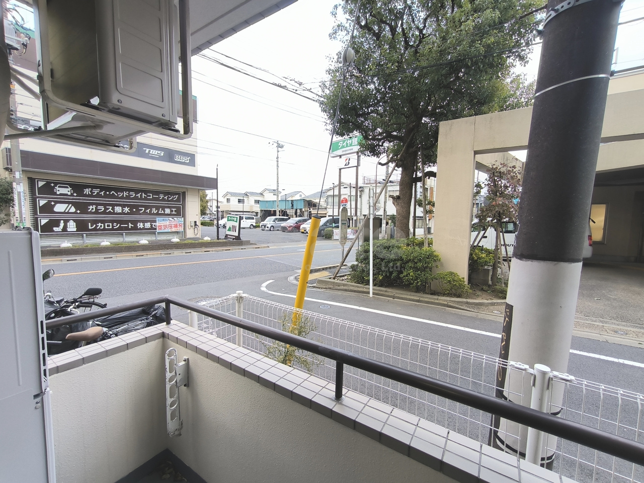 杉並区宮前５丁目の賃貸マンションのバルコニー