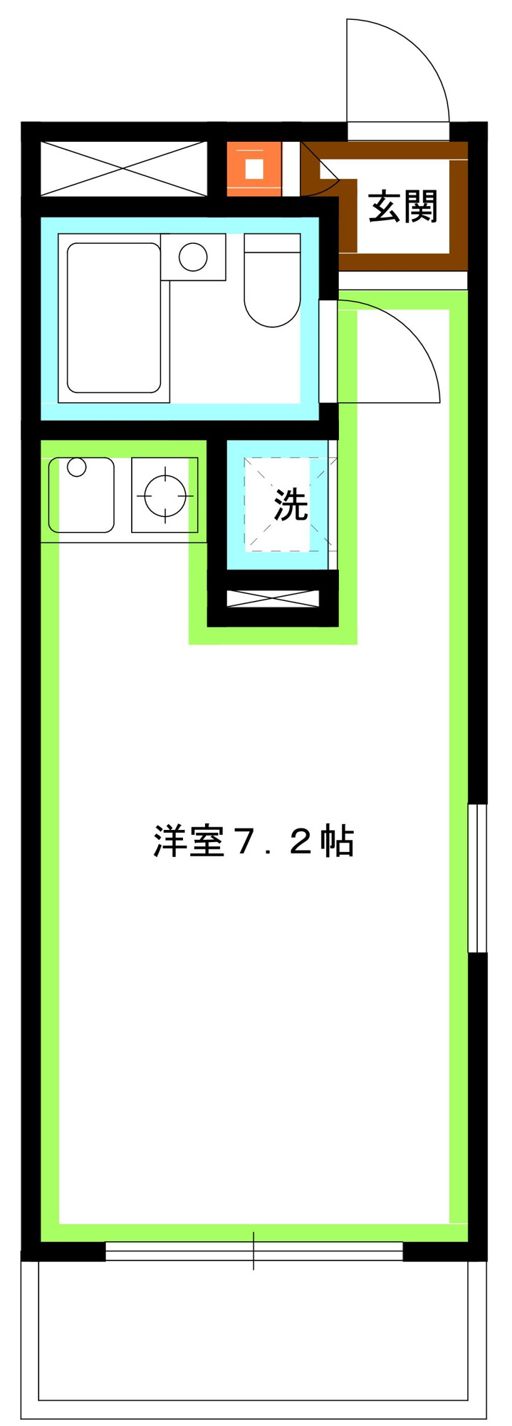 杉並区宮前５丁目の賃貸マンションの間取り