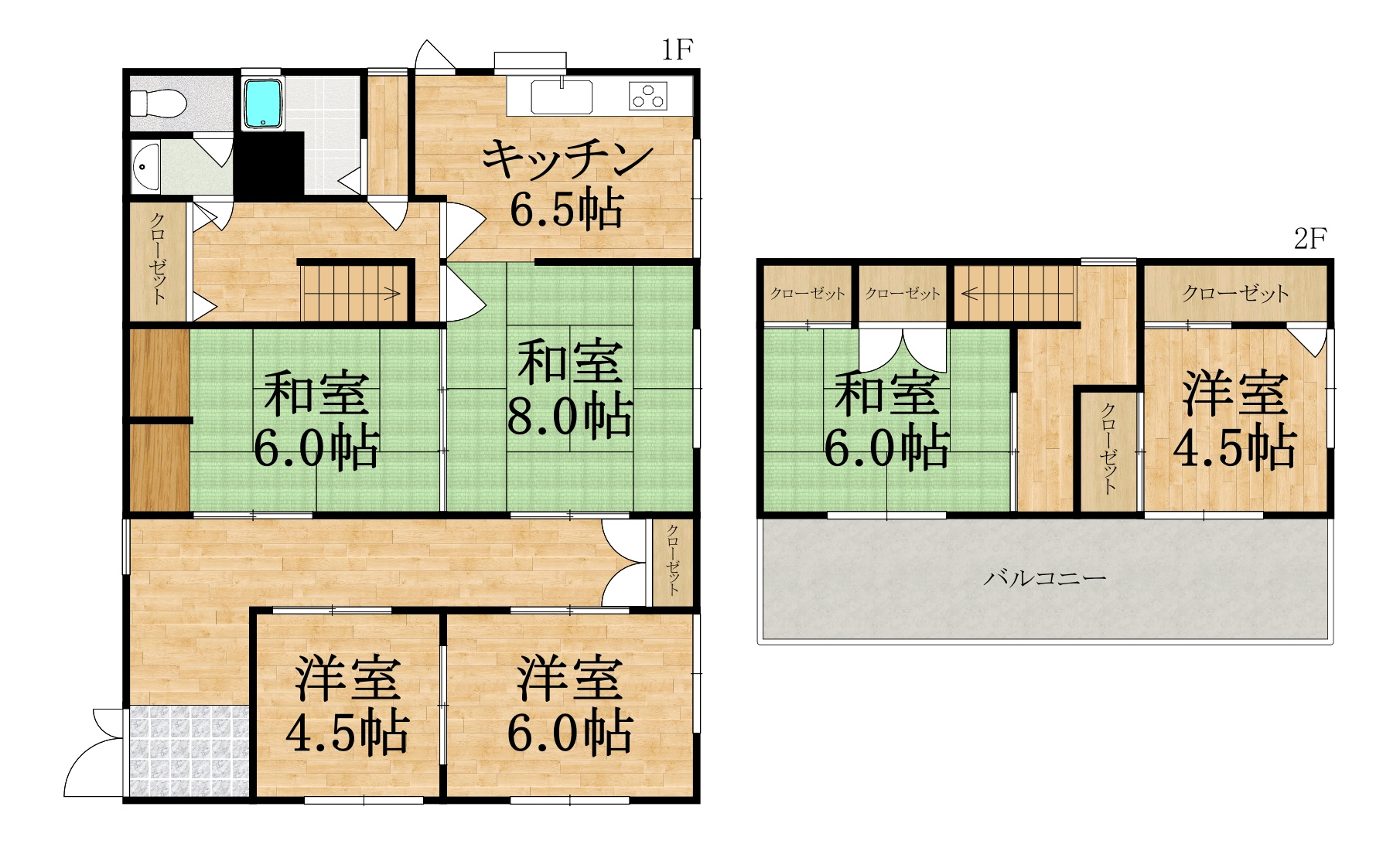 北葛城郡王寺町本町3丁目戸建の間取り