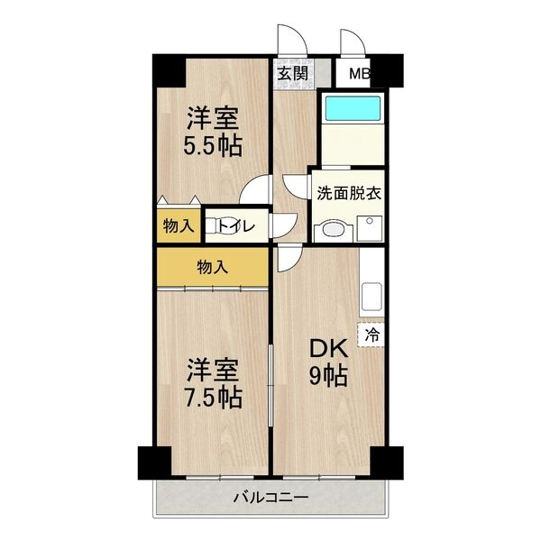 デイグラン長居公園の間取り