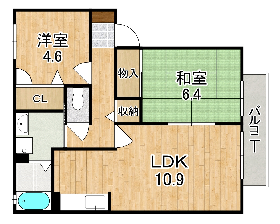 メゾンヴェールＡの間取り