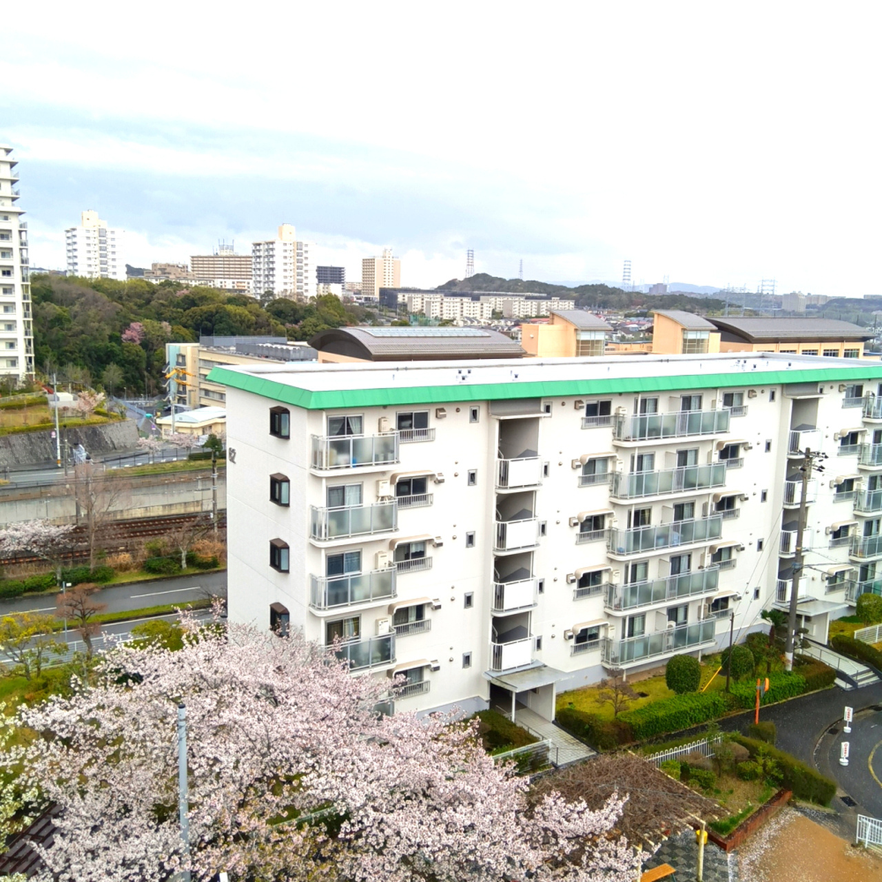 名谷13団地　48号棟の展望