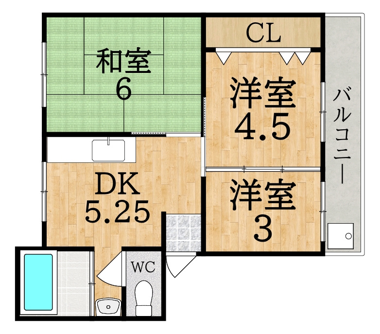 コーポレート筒井の間取り