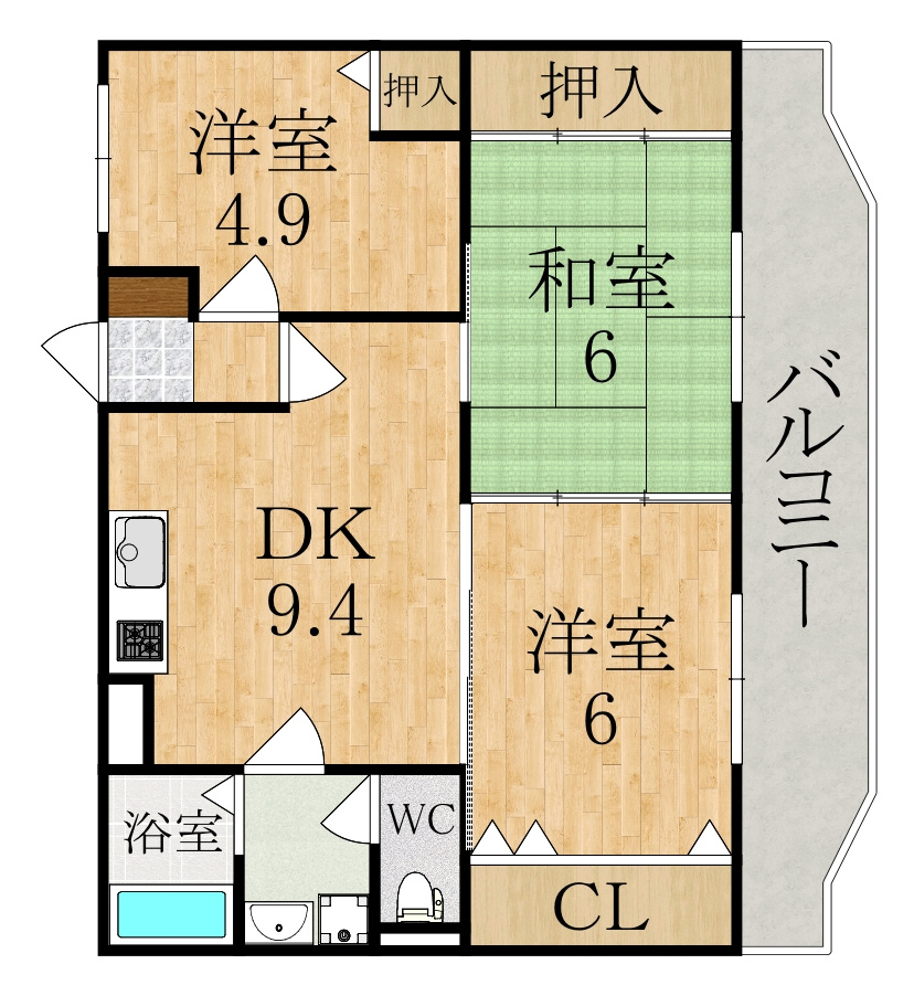 フルーエントIVの間取り