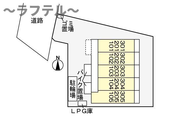 ジェルメ所沢の区画図