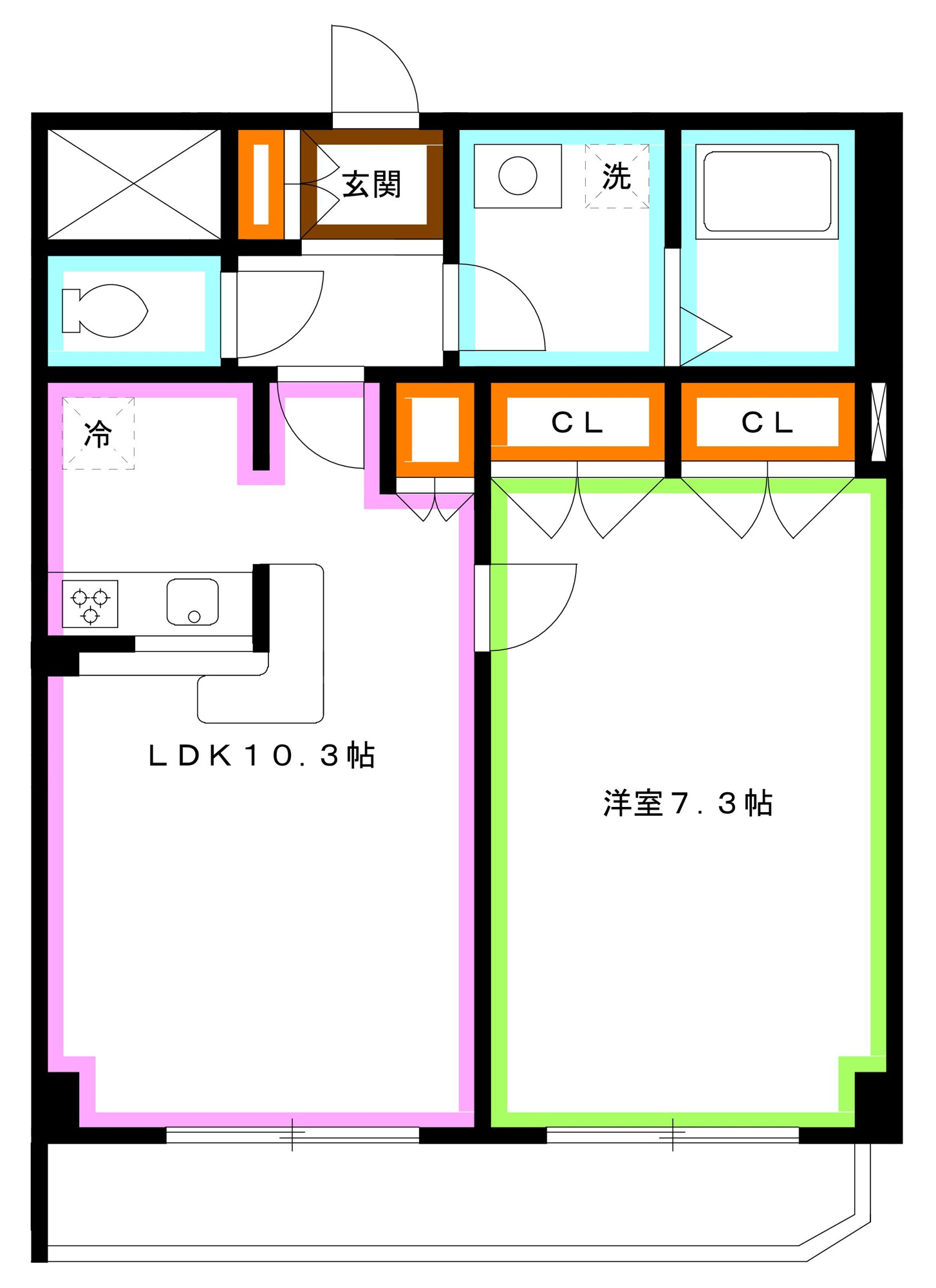武蔵野市吉祥寺本町１丁目の賃貸マンションの間取り