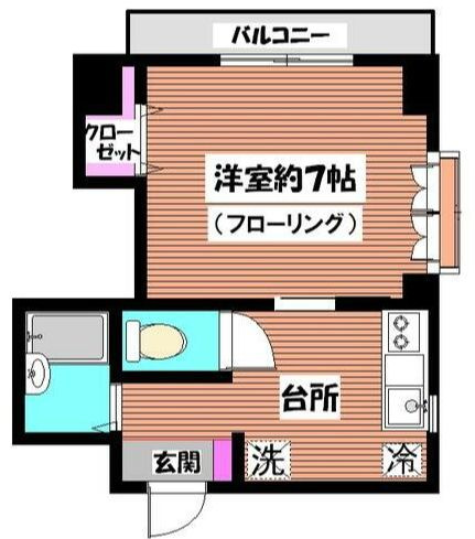 メゾンティーナ・6の間取り