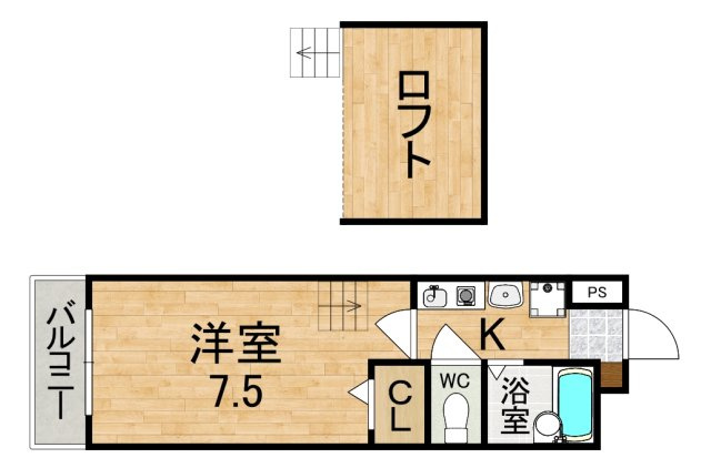 亀井参号館の間取り