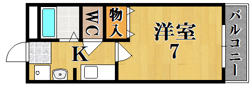 亀井弐号館の間取り