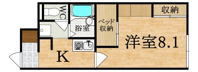 レオパレス富堂（トミドウ）の間取り