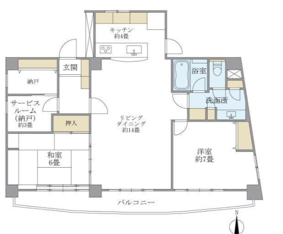 ティアラ恵比寿の間取り