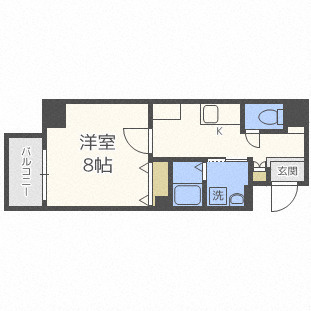 Rainbow　Court阿倍野の間取り