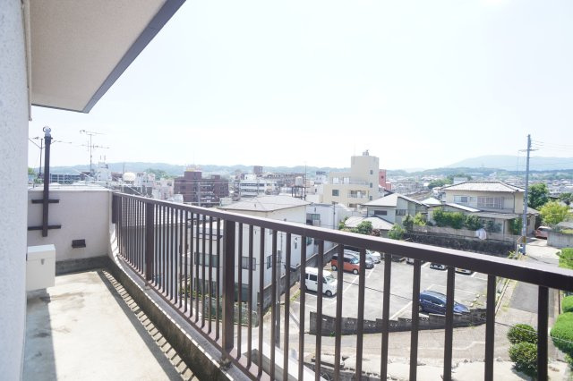 河本マンションのバルコニー
