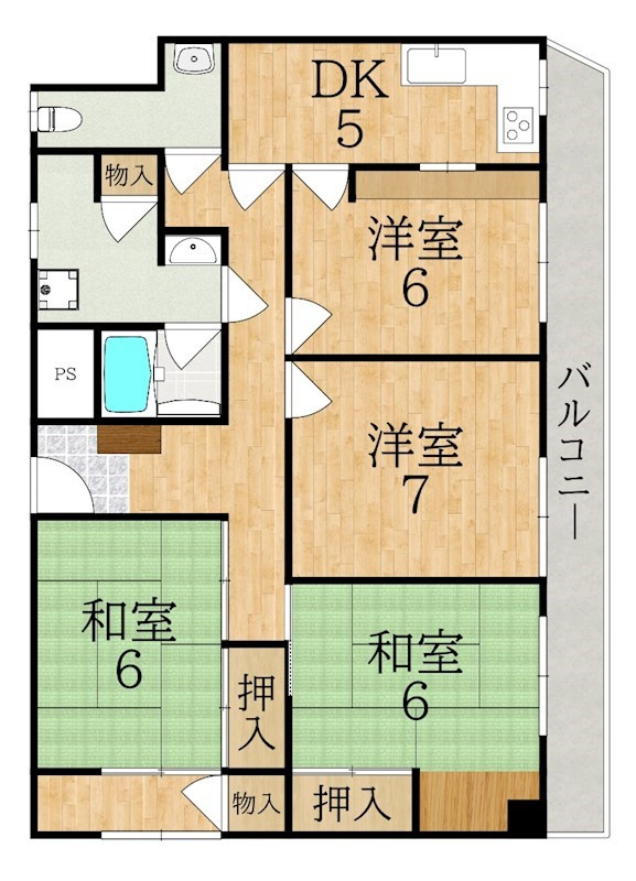 河本マンションの間取り