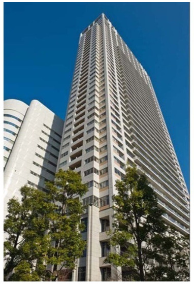 プラザタワー勝どきの外観