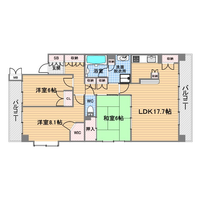 アーバンドルフ甲子園口の間取り