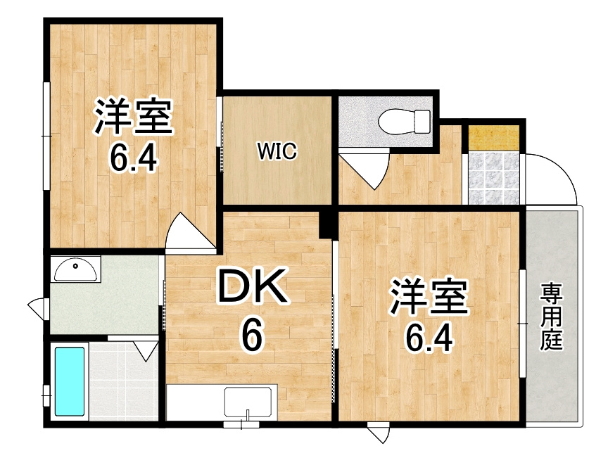 セレーノ二上Ａの間取り