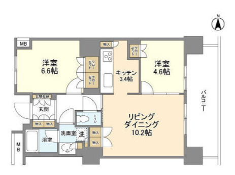 豊洲シエルタワーの間取り