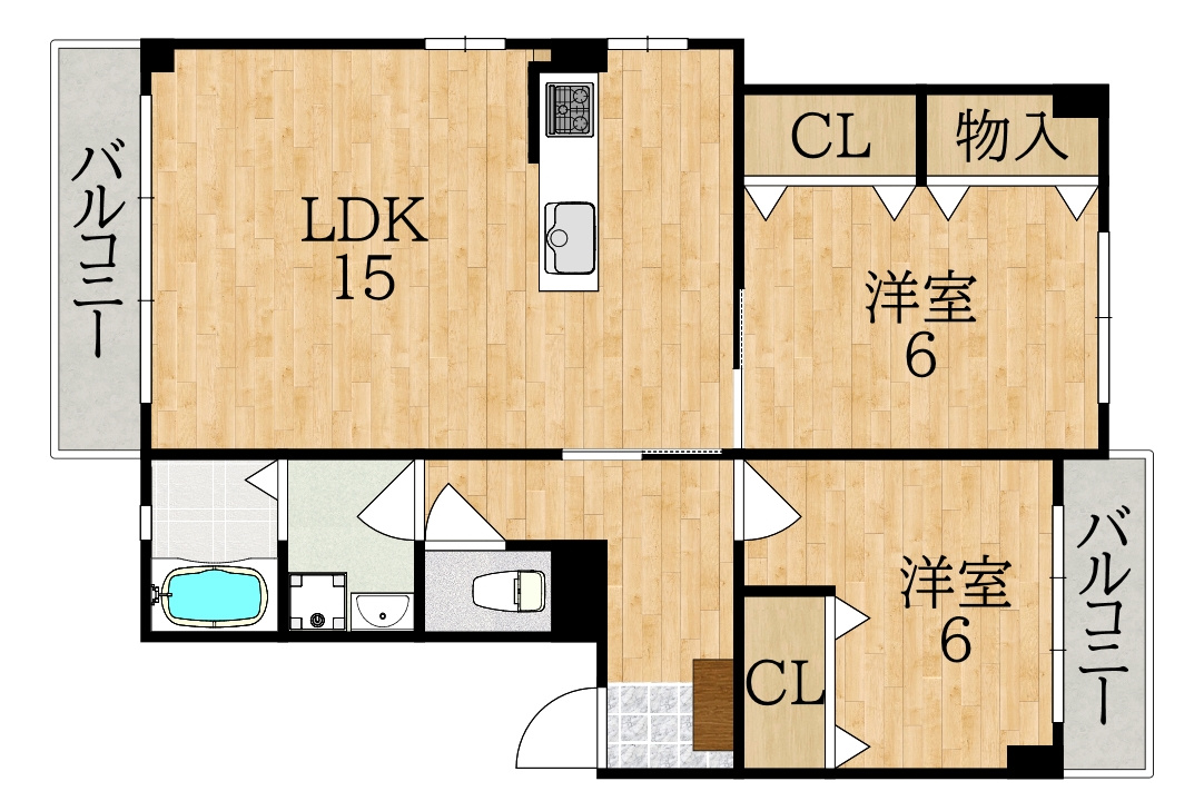ニュー松葉マンションの間取り