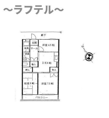 入間市扇町屋５丁目の賃貸マンションの間取り