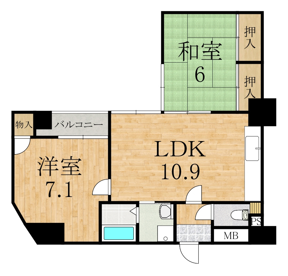 ドミール高田の間取り