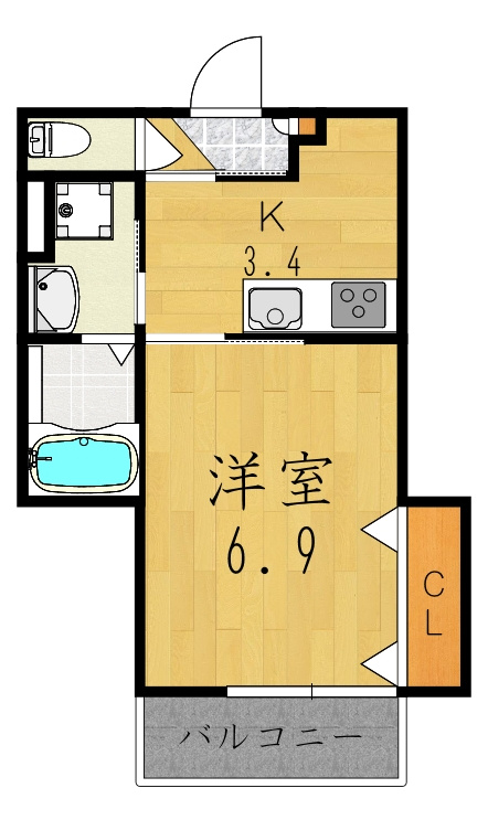 クレアール五位堂の間取り