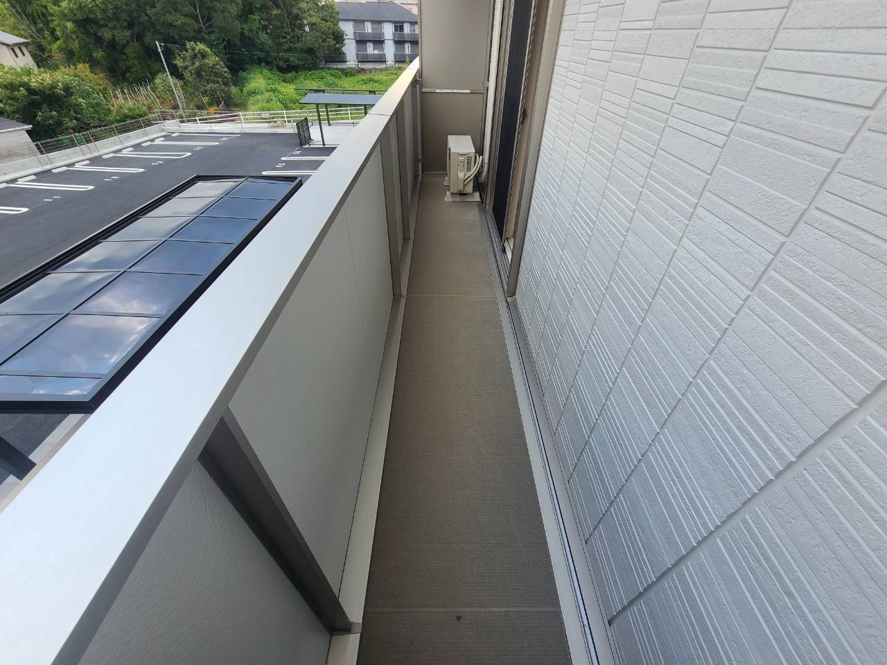 グランヴェール西ノ京のバルコニー