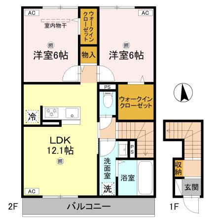 グランヴェール西ノ京の間取り