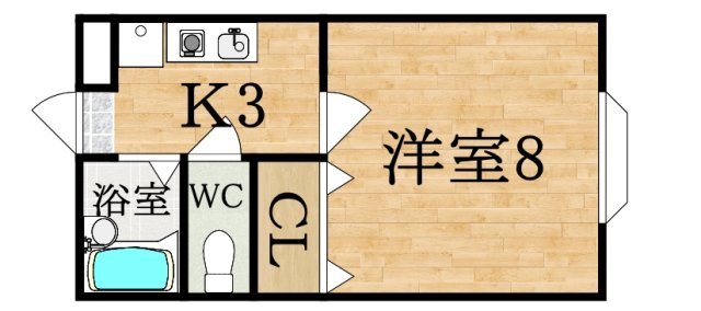 ジュネスⅡ号館の間取り