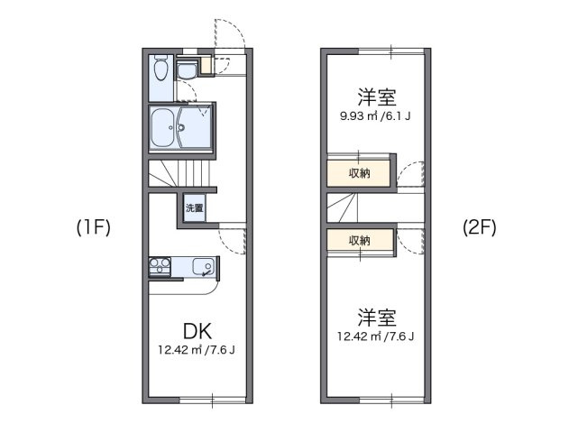 レオパレスめぐみの間取り