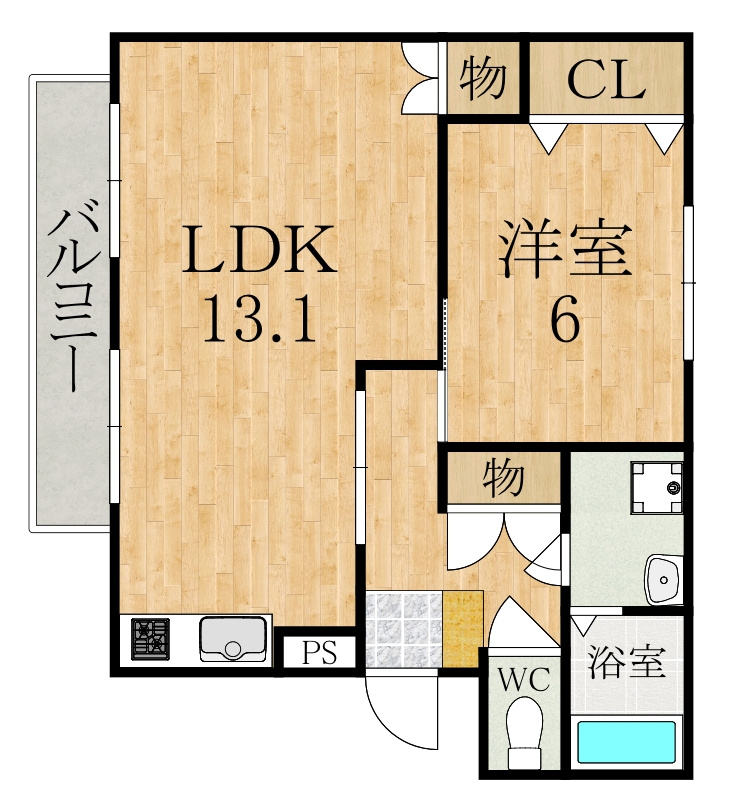 サンリブ橋本の間取り