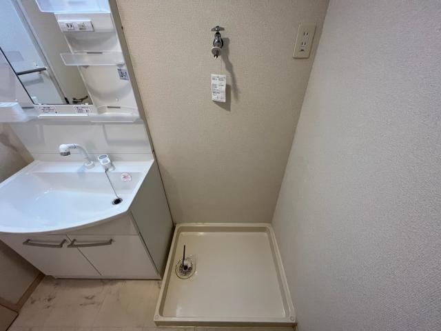 ルミナスの洗面所|洗濯機置場