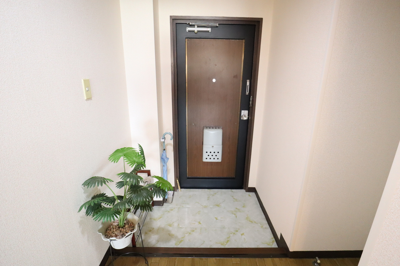 森田マンションの玄関